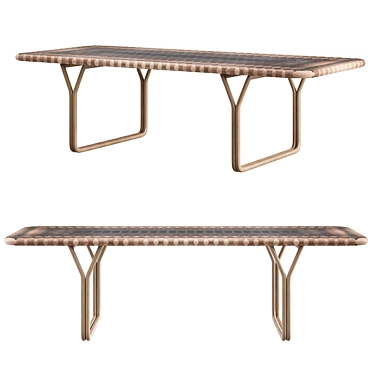 Elegant Dining Table, In My Skin 3D model image 1 