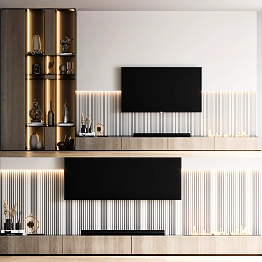 Samsung TV Wall Mountable Stand 3D model image 1 