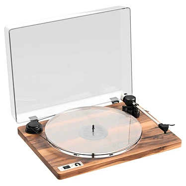 UV Unwrapped Hardwood Turntable: 8192x8192 Texture 3D model image 1 