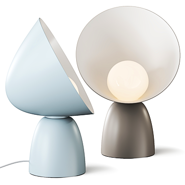 Modern Table Lamp Set Vray Corona 3D model image 1 