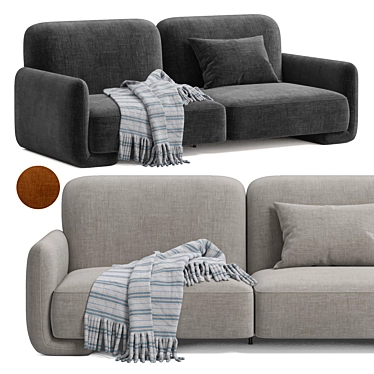 Bouclé Balzac Paris Sofa Model 3D model image 1 