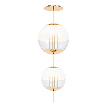 Elegant Silver Pendant 03123 3D model image 1 