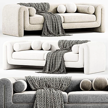 Modern Judo Sofa: Elegant Comfort 3D model image 1 