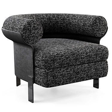 Elegant Mattia Armchair By Minotti 3D model image 1 