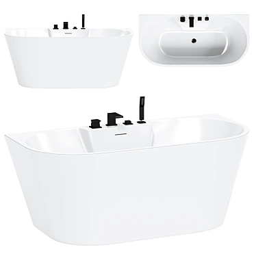 Modern Acrylic Bath ABBER AB9296 3D model image 1 