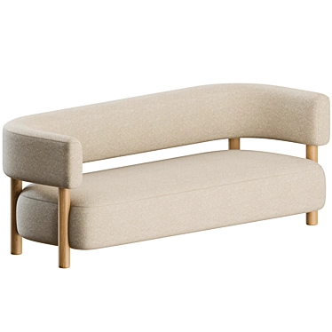 Modern Comfort: N-S03 Sofa Edition 3D model image 1 