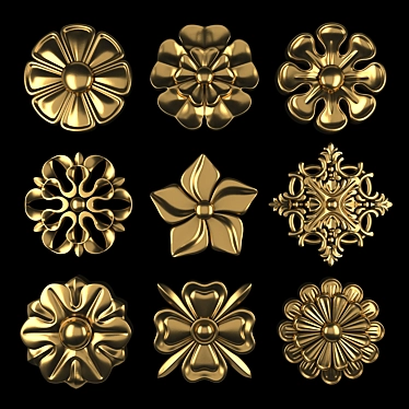 Ornament Modeling Element Pack 11 3D model image 1 