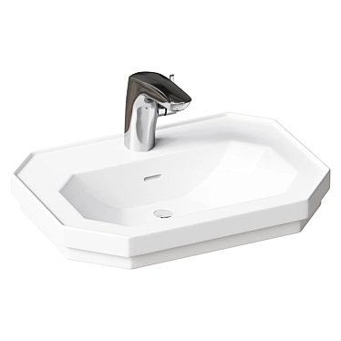 Duravit 1930 50cm Wall-Mounted Sink 3D model image 1 