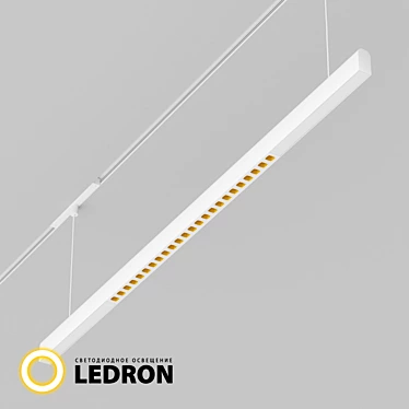 Magnetic System LED Light Fixture 3D model image 1 