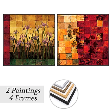 Variety Wall Art Set Kit 3D model image 1 