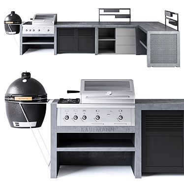 Outdoor Kitchen Kaufmann T-Bone 3D model image 1 