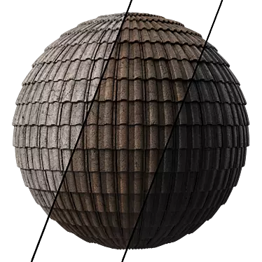 Concrete Roofing Seamless PBR Materials 3D model image 1 