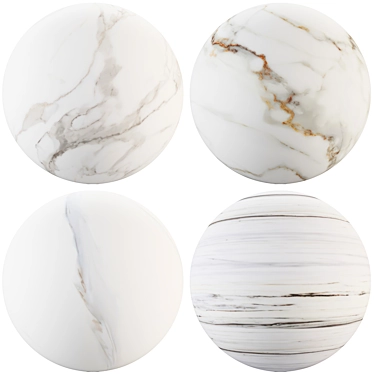 Glossy Marble Texture Collection 3D model image 1 