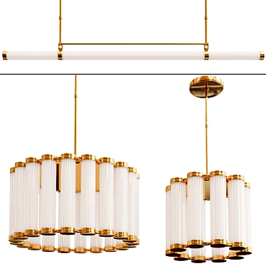 ALO Designer Pendant Lamp Collection 3D model image 1 