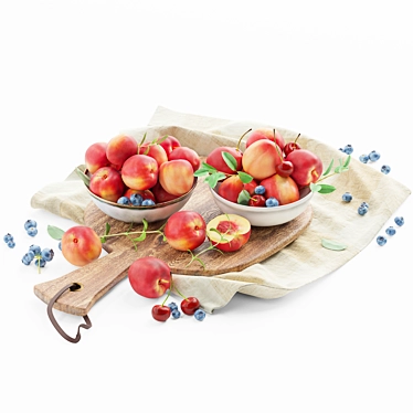 Nectarine Decorative Set: Unique Design 3D model image 1 