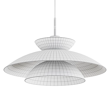 Sleek KLOE Hanging Lamp 3D model image 1 