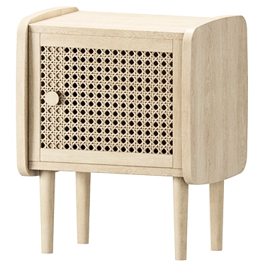 Tempa Bedside Table: Elegant Simplicity 3D model image 1 