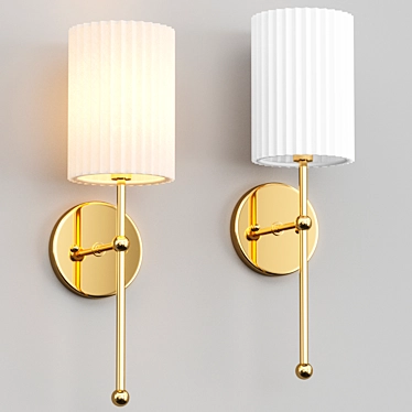 Polished Brass Wall Sconce Marceau Boule 3D model image 1 