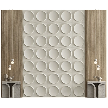 Decorative Wall Composition Panel 3D model image 1 