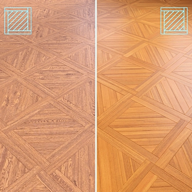 Premium Wood Floor 3D Model 3D model image 1 