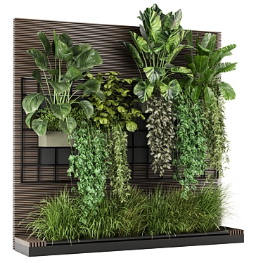  3D Vertical Wall Garden Set 3D model image 1 