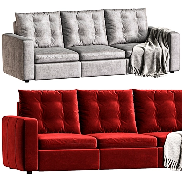 Kaya Power Motion Leather Sofa 3D model image 1 