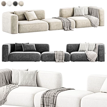  Elegant Romina Sofa Artipieces 3D model image 1 