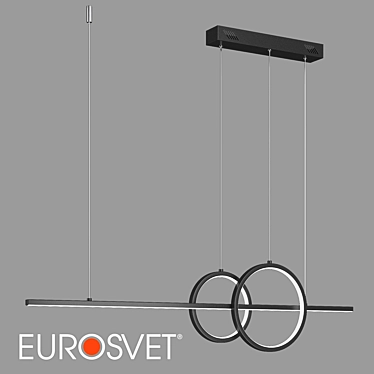 Eurosvet Twin Pendant Light 90265/1 3D model image 1 