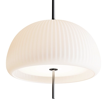 Sleek Vipp SCULPTURE Pendant Light 3D model image 1 