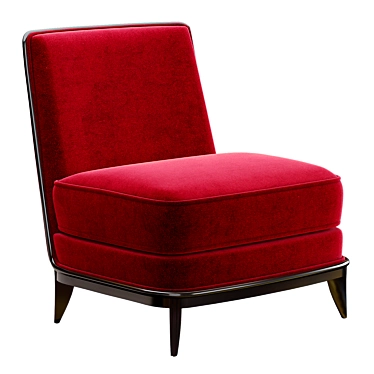 Normandie Art Deco Lounge Chair 3D model image 1 