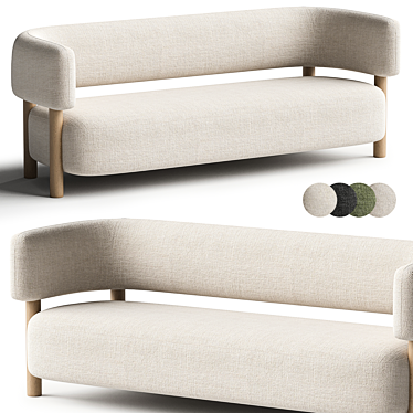 Modern 3D Sofa Model KARIMOKU 3D model image 1 