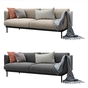 ÄPPLARYD 2-Seat Sofa in V-Ray 3D model image 1 