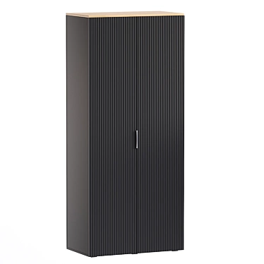 Ensson-2 Grey Wardrobe 3Ds Model 3D model image 1 