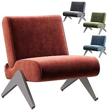 Stylish Modern Virgo Accent Chair 3D model image 1 