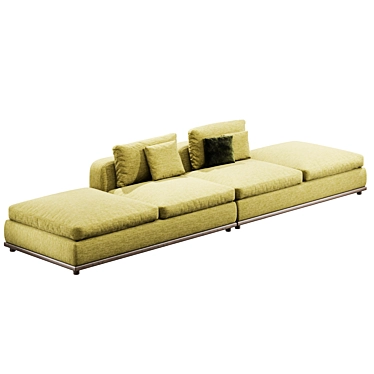 Luxury Kirk Sofa Porada 3D model image 1 