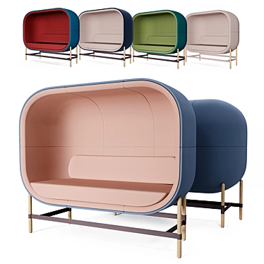 Stylish Casala Capsule Soft Chairs 3D model image 1 