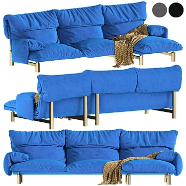 Italian Design Sofa by Baxter 3D model image 1 