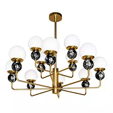 Elegant Sangamarmer Chandelier 90cm Diameter 3D model image 1 