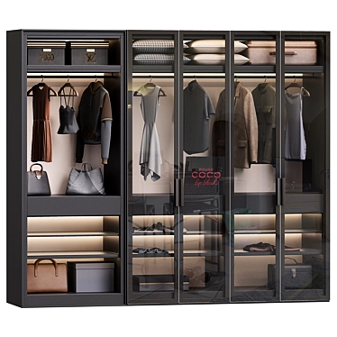 Corona Render Wardrobe 2016 3D model image 1 