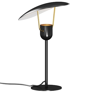 Modern Metal Table Lamp 3D model image 1 