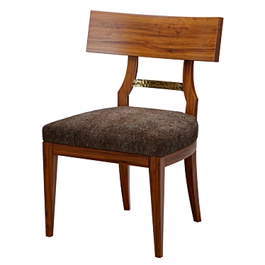 Vintage-Inspired Martin Dining Chair 3D model image 1 