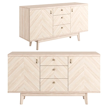 Scandi Puzzlemebel Chest 3D model image 1 