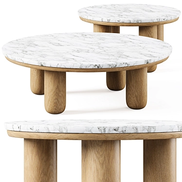 Dual Table Set by Anthology 3D model image 1 