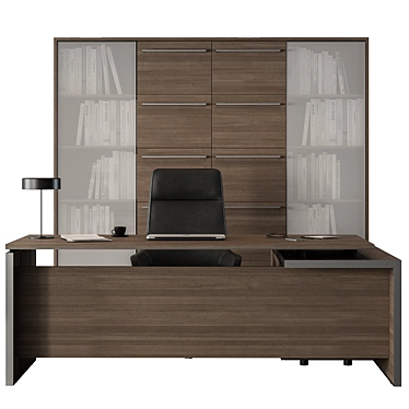 Executive Boss Desk Set 482 3D model image 1 