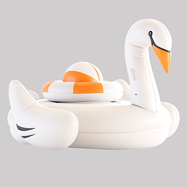 Luxury Swan Pool Float 2016 3D model image 1 