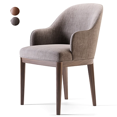 Modern ANNA Chair Export 3Ds 3D model image 1 