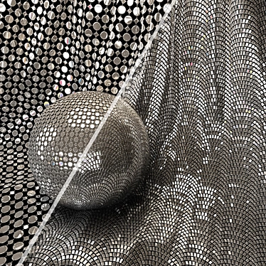 Metal Mesh Fabric Textures (Vol.01) 3D model image 1 