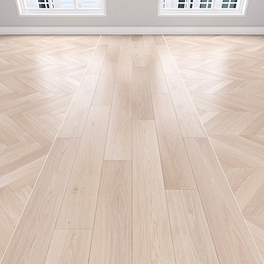 Oak Parquet Flooring Collection 3D model image 1 