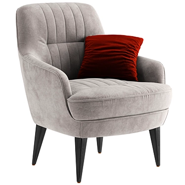 Caravel Armchair velvet and leather