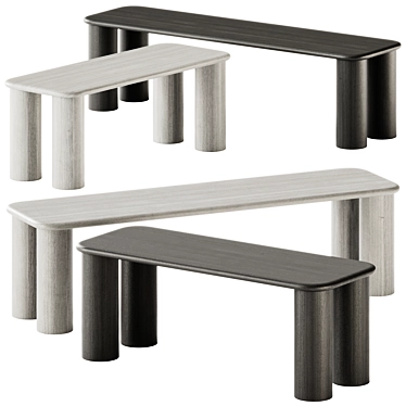 Found PAUSE Bench Set - Medium & Big 3D model image 1 